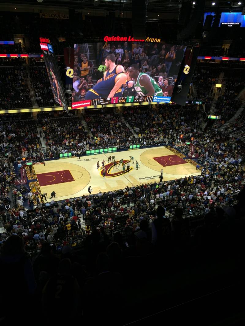 Quicken Loans Arena, section home of Cleveland Cavaliers