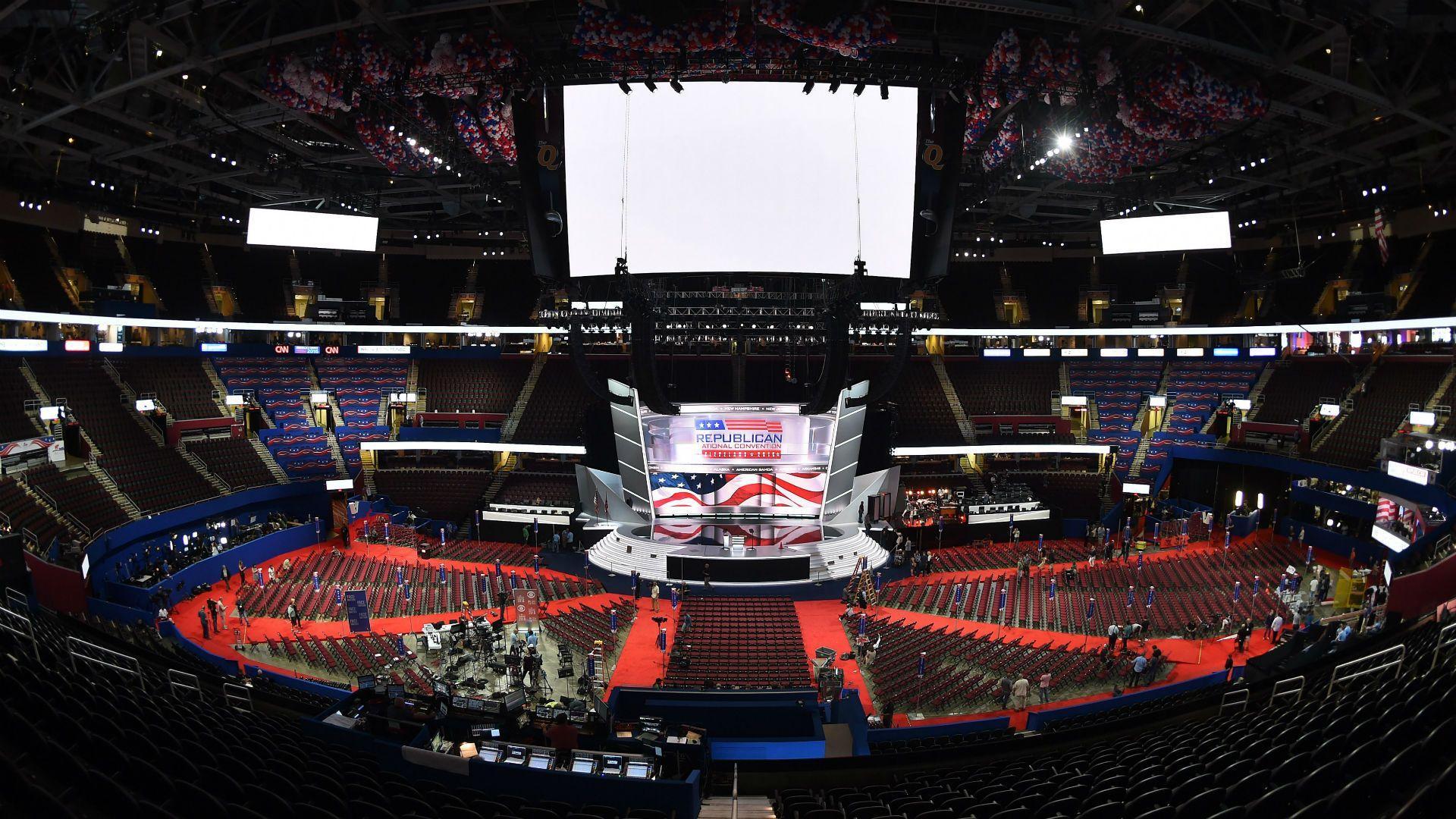 Quicken Loans Arena transforms for Republican National Convention