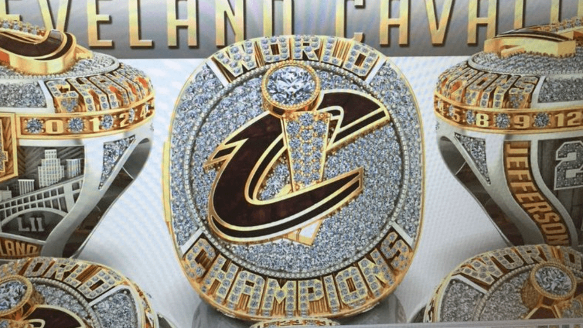 Take a look at the Cavaliers' championship rings