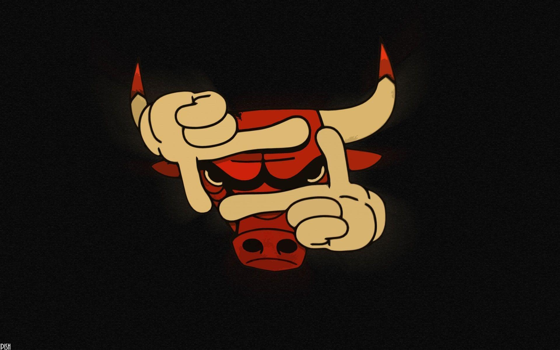 Chicago Bulls NBA Basketball Bull Logo humor wallpaperx1200