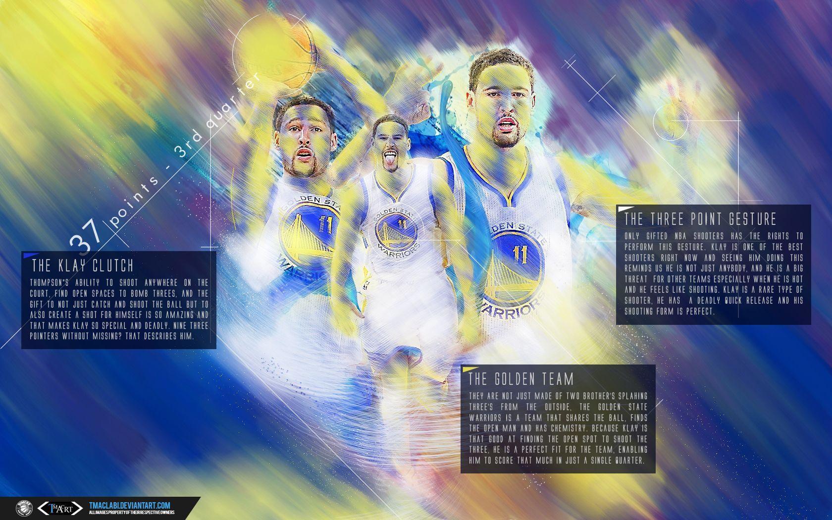 Klay Thompson 37 Point Magic Wallpaper