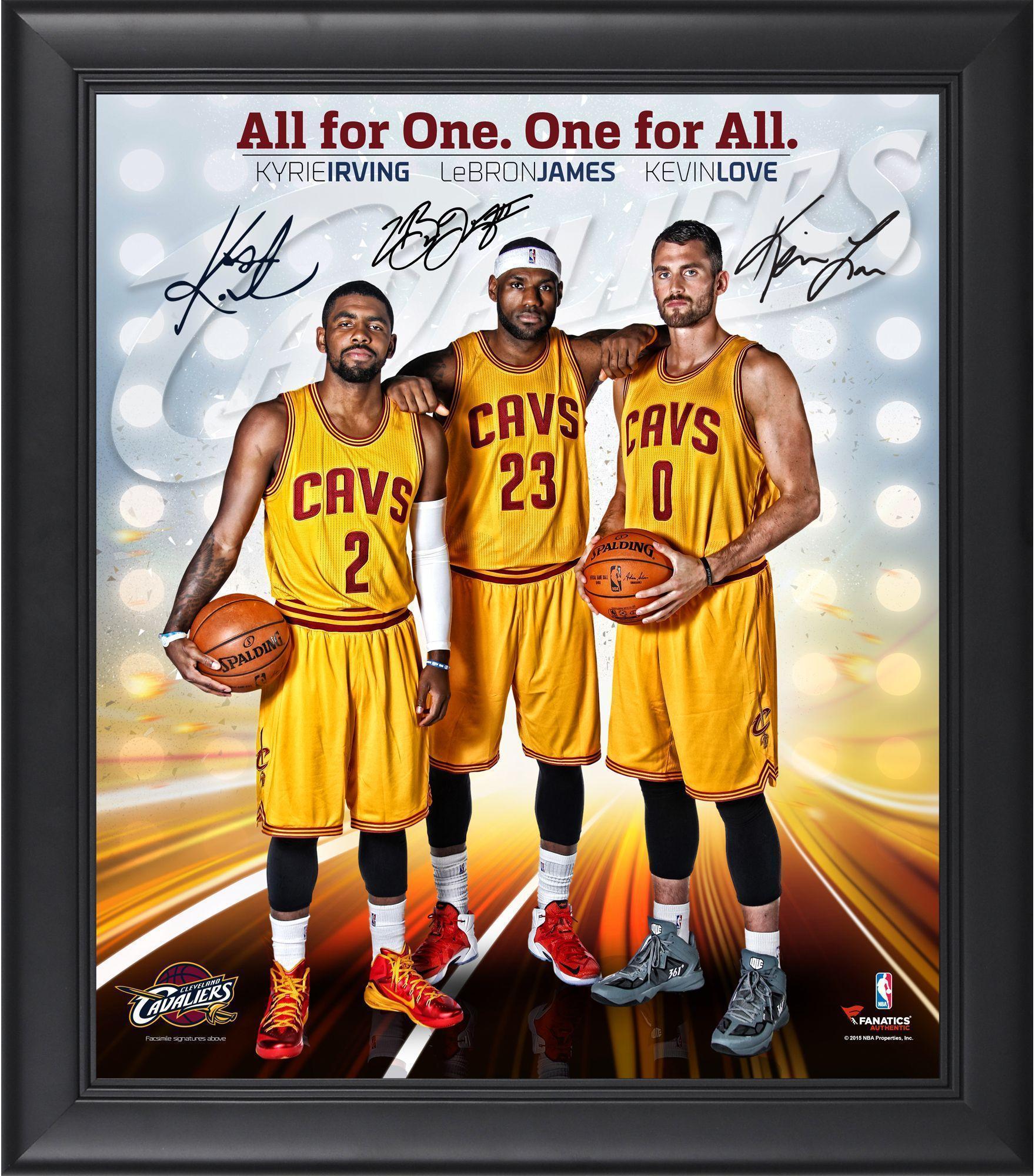 Cleveland Cavaliers Framed Big 3 LeBron James, Kyrie Irving
