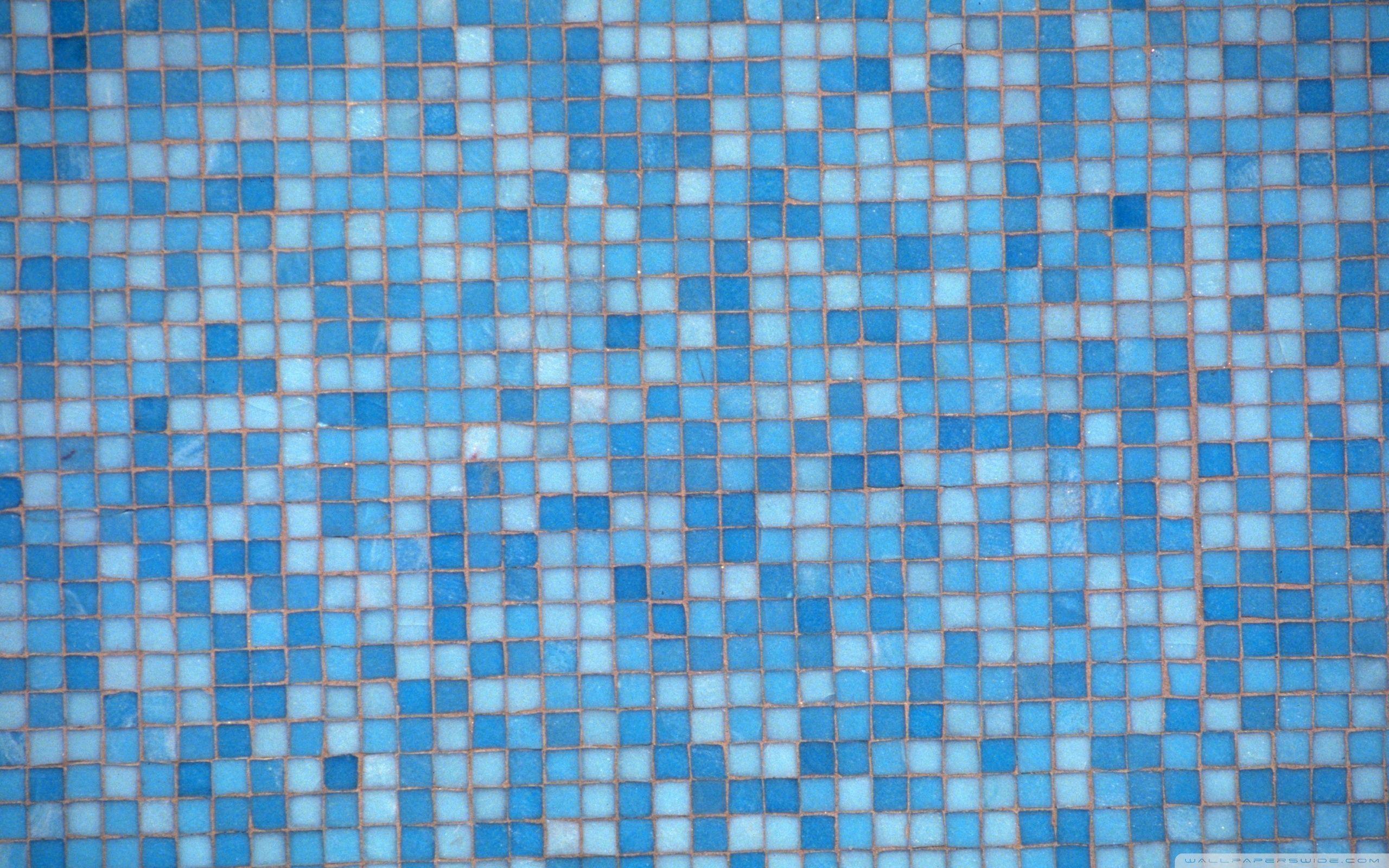 Blue Mosaic HD desktop wallpaper, Widescreen, High Definition