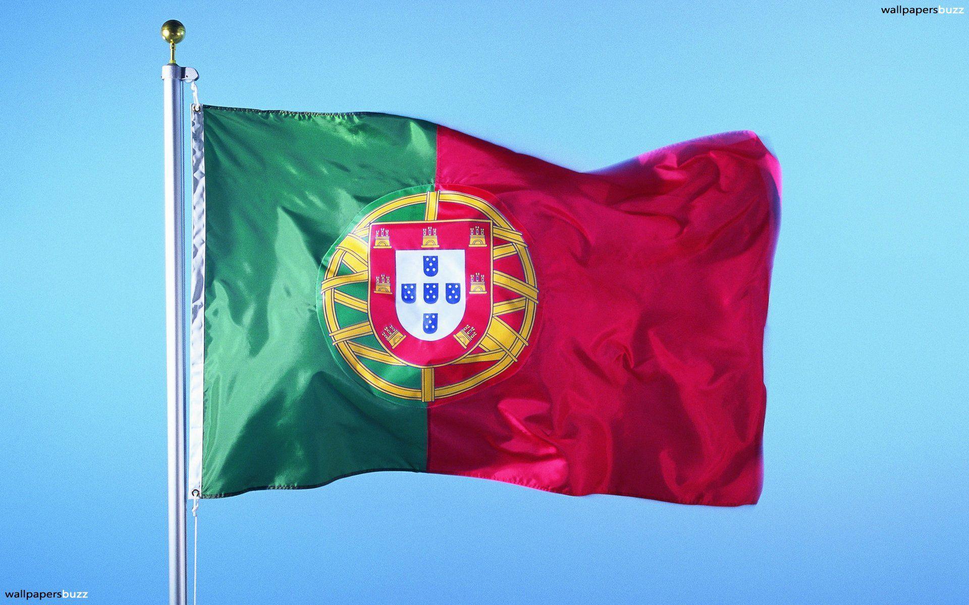 The flag of Portugal HD Wallpaper
