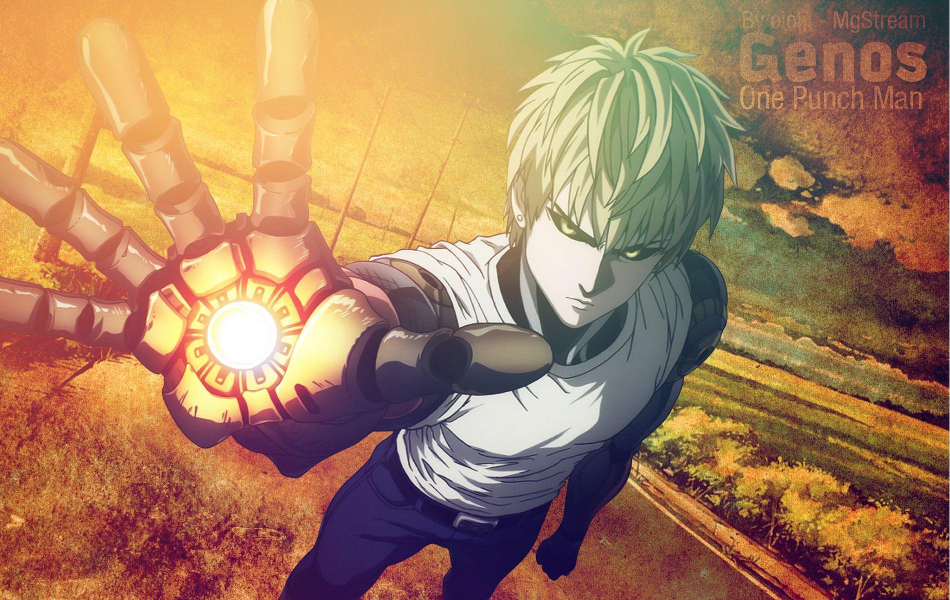 One Punch Man Genos Wallpaper For Android Sdeerwallpaper