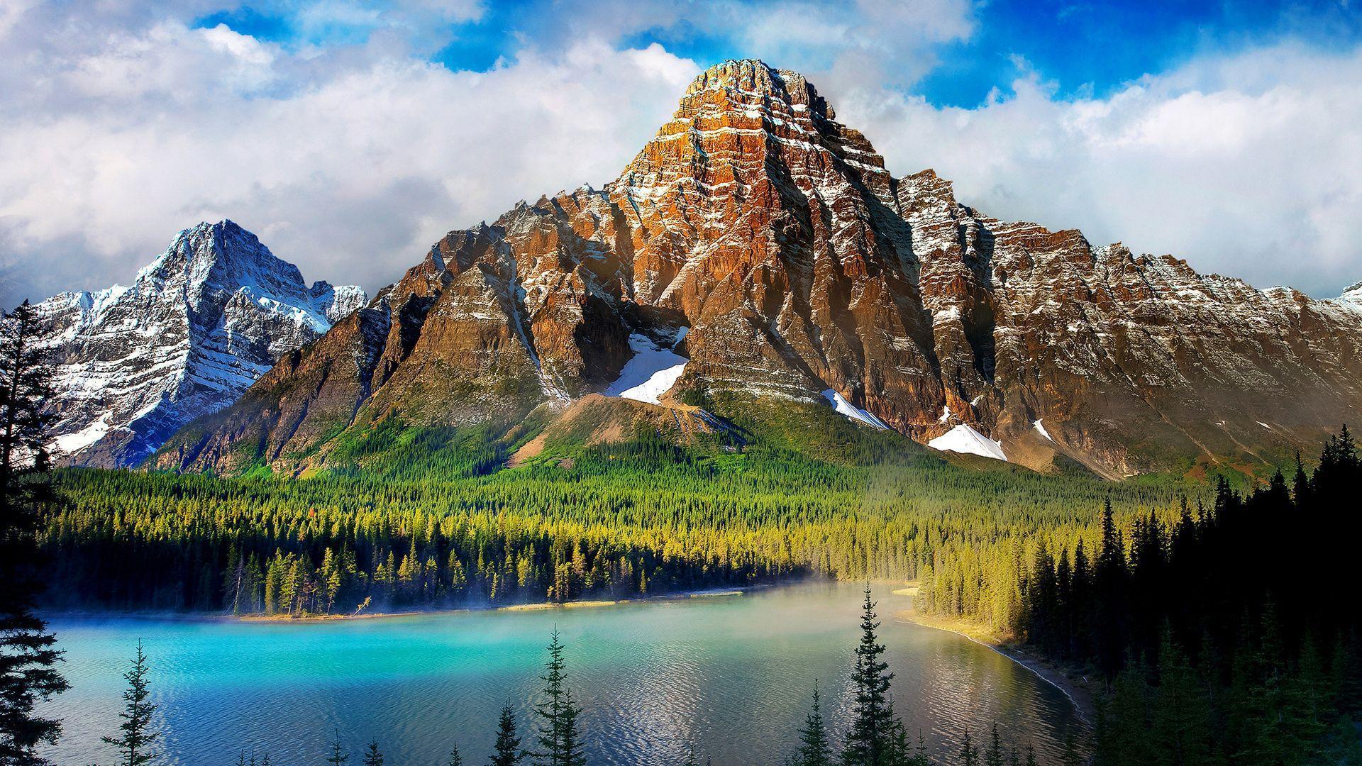 Beautiful Scenery, Mountains, Lake, Nature, Windows 10