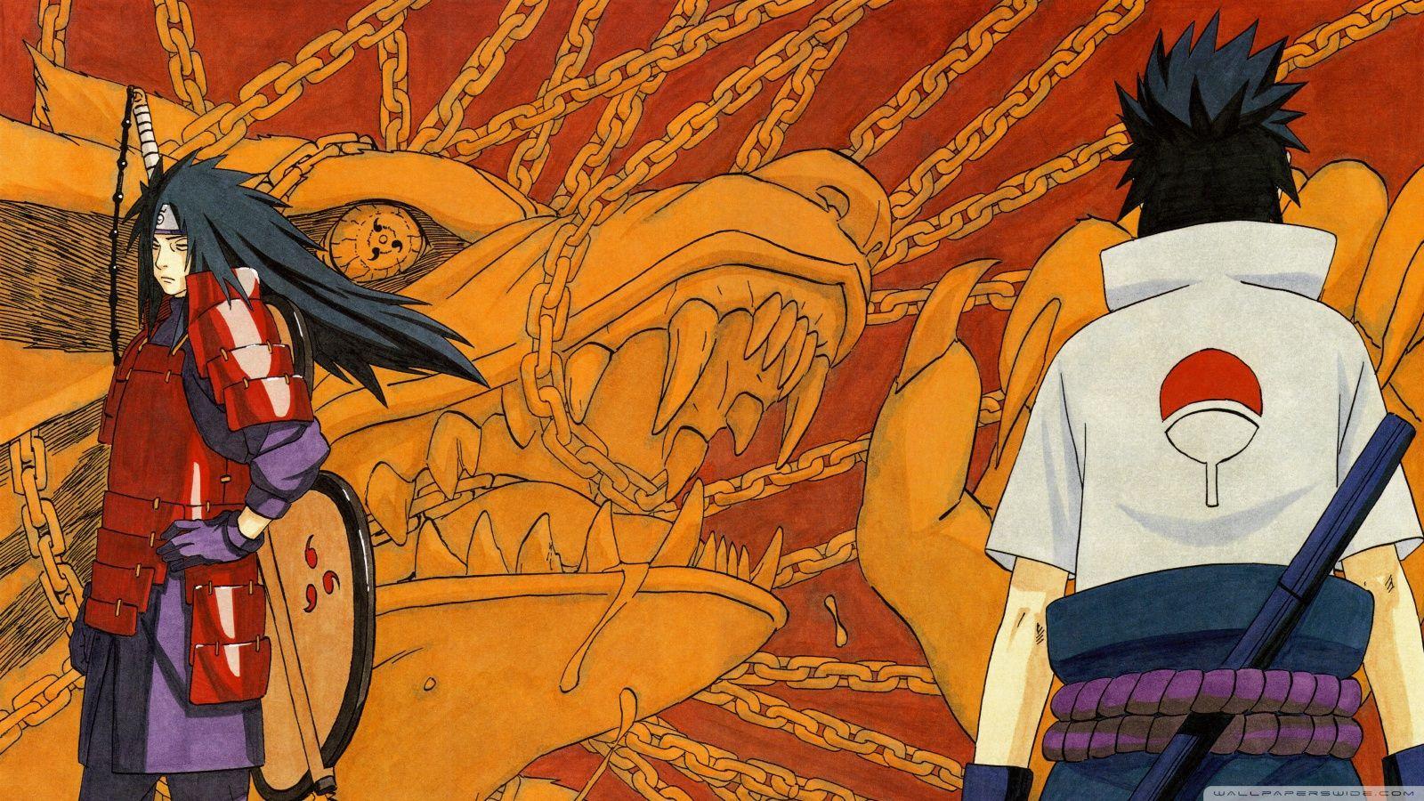 Naruto & Madara Uchiha HD desktop wallpaper, Widescreen