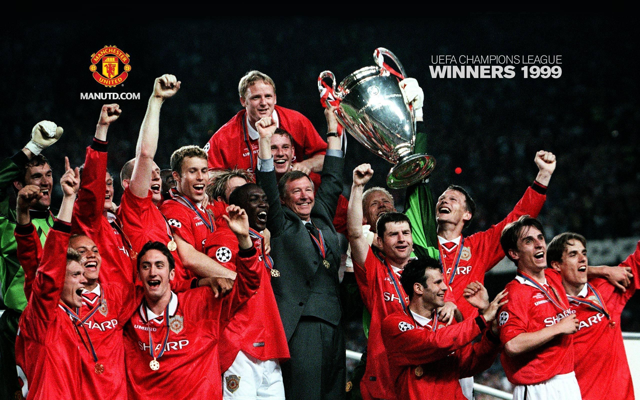 Champions League Winners 1999. Red Devils Board