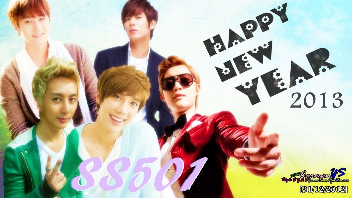 Kpop Wallpaper Forever: [Wallpaper]SS501 Happy New Year (2013)