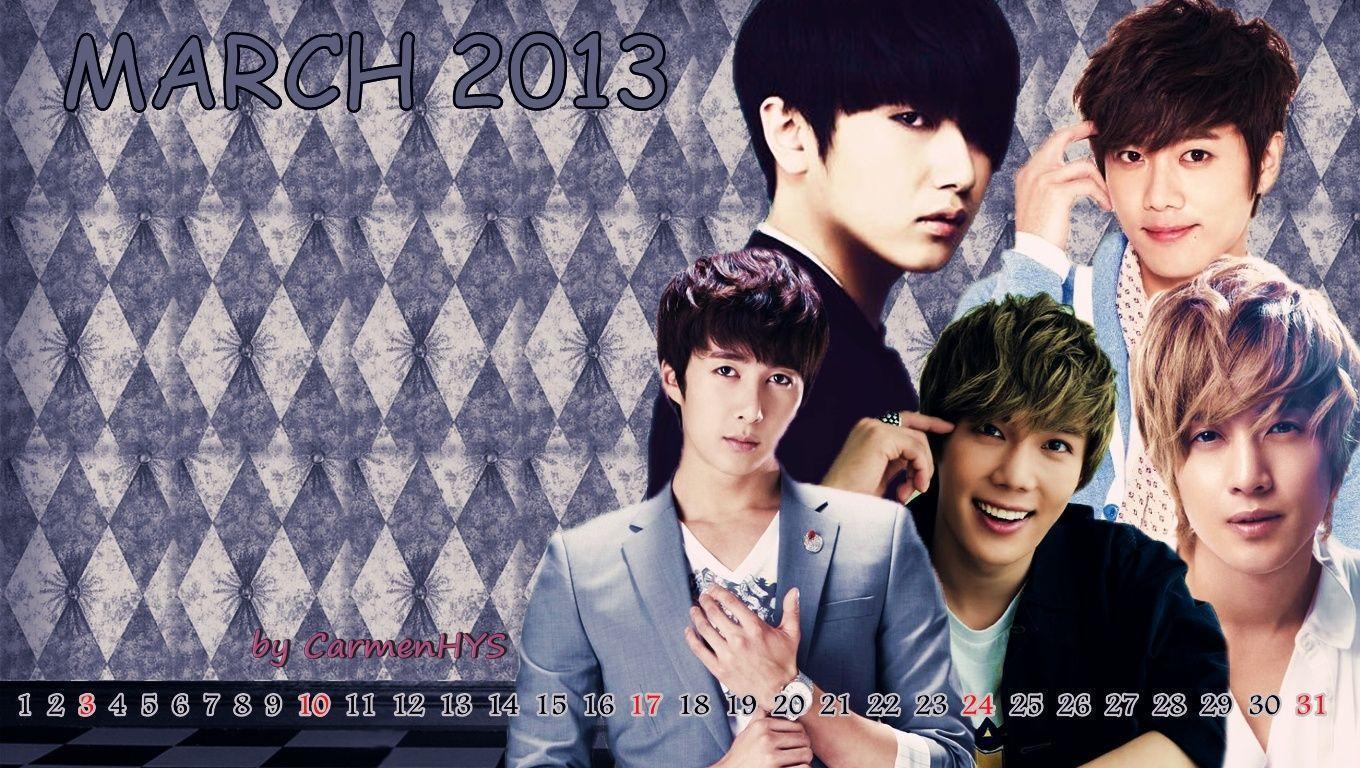 Kpop Wallpaper Forever: [Wallpaper]SS501 Calendar January Till