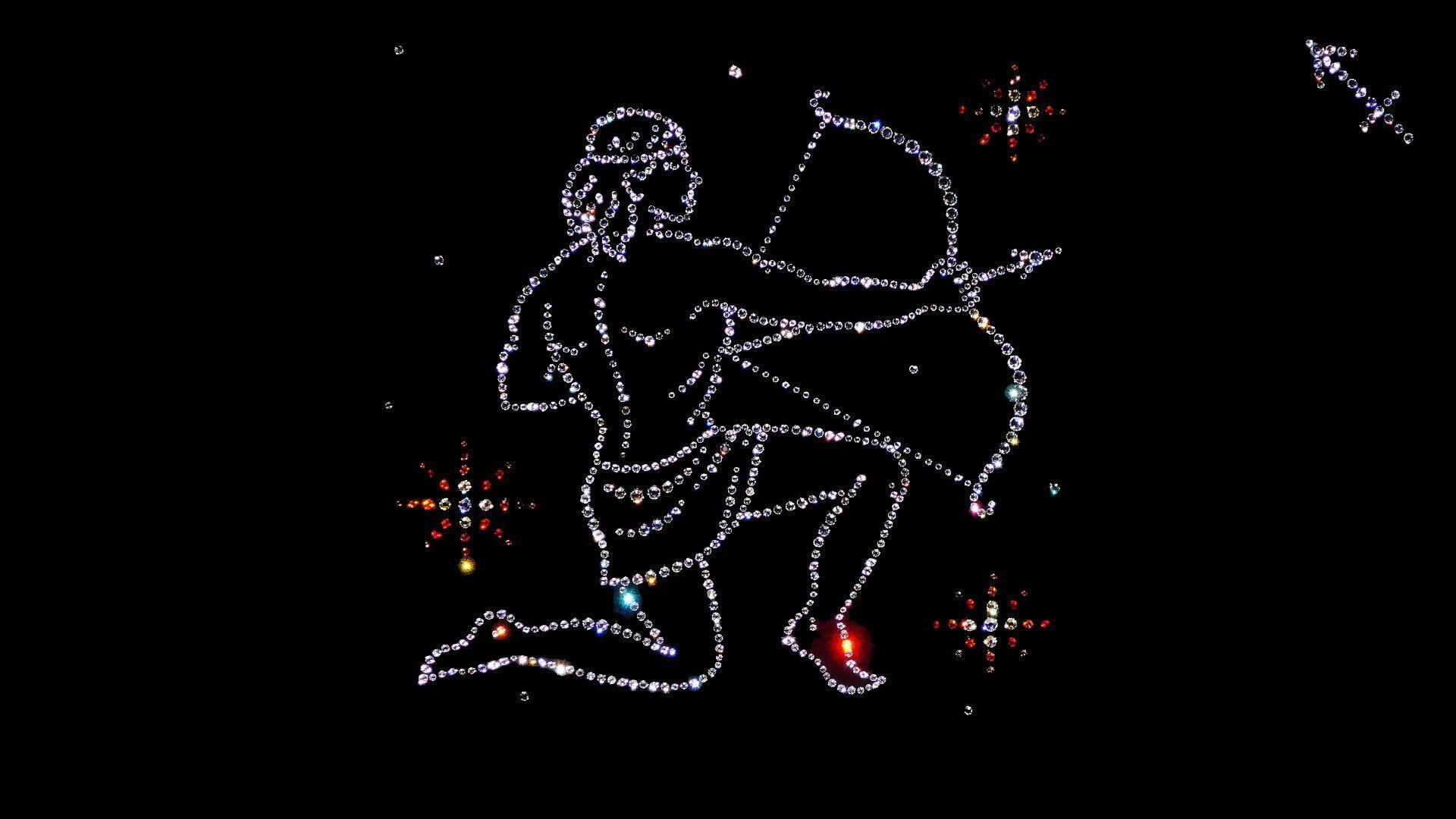 Sagittarius from precious stones wallpaper and image