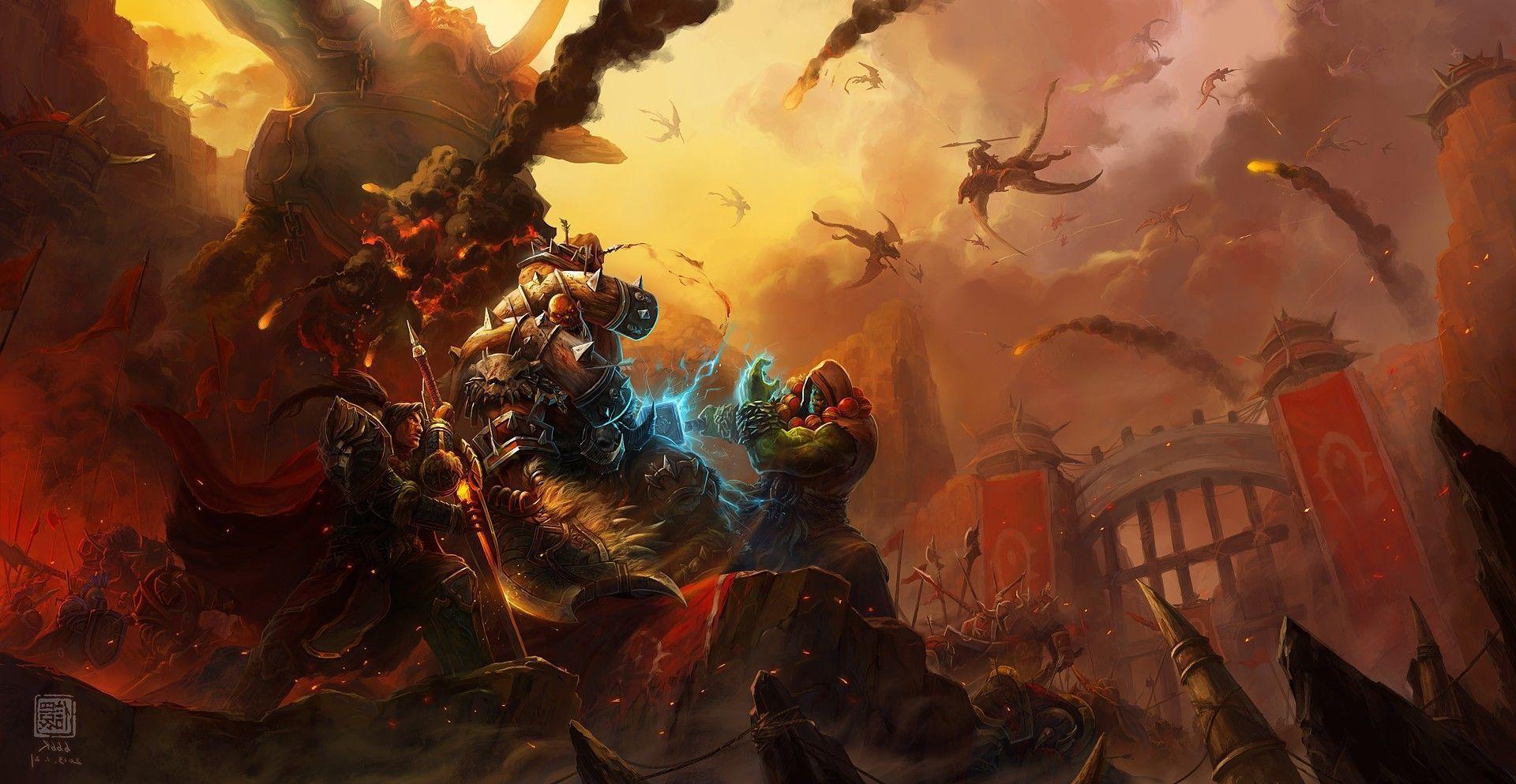 World Of Warcraft, Thrall, Garrosh Hellscream Wallpaper HD