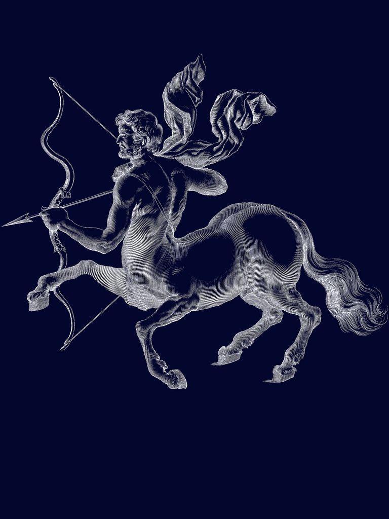Sagittarius Wallpaper. Mythological figure as a constellati