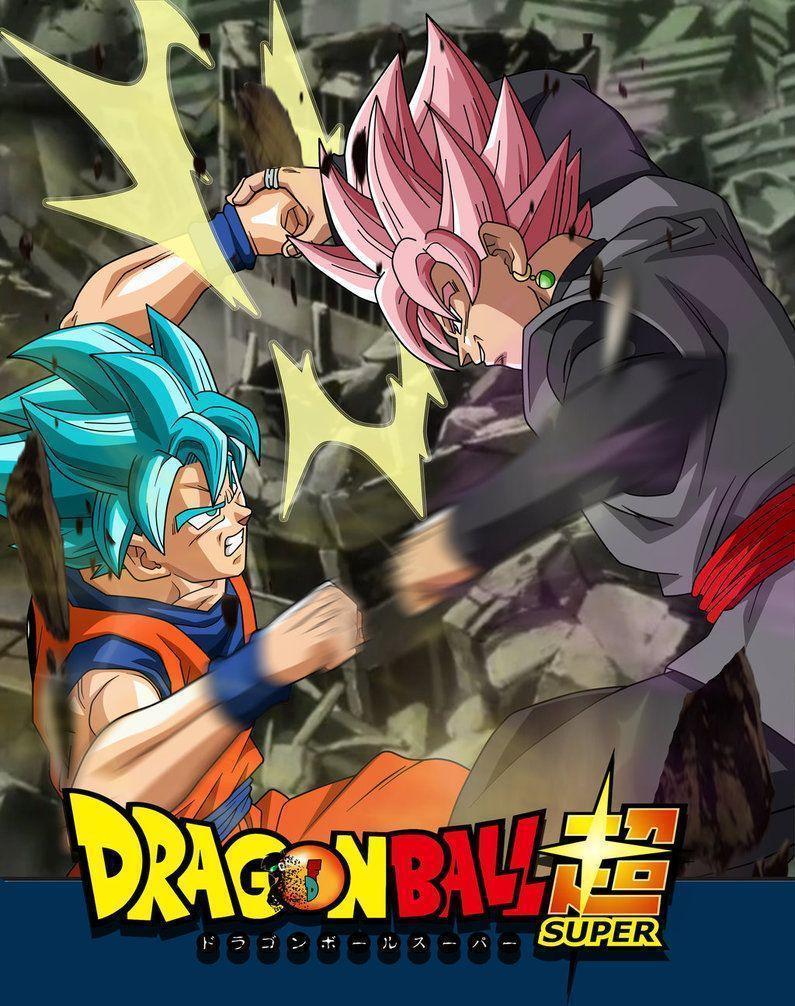 Wallpaper Goku SSJGBLUE vs Black Rose. FacuDibuja