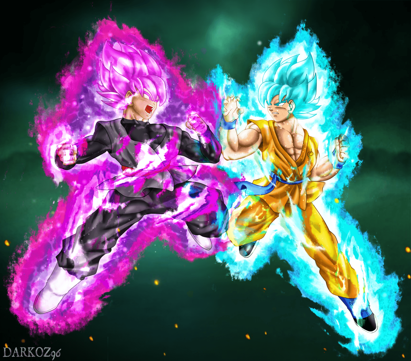 List 94 Wallpaper Dragon Ball Z Goku Vs Black Goku Sharp 102023 9147