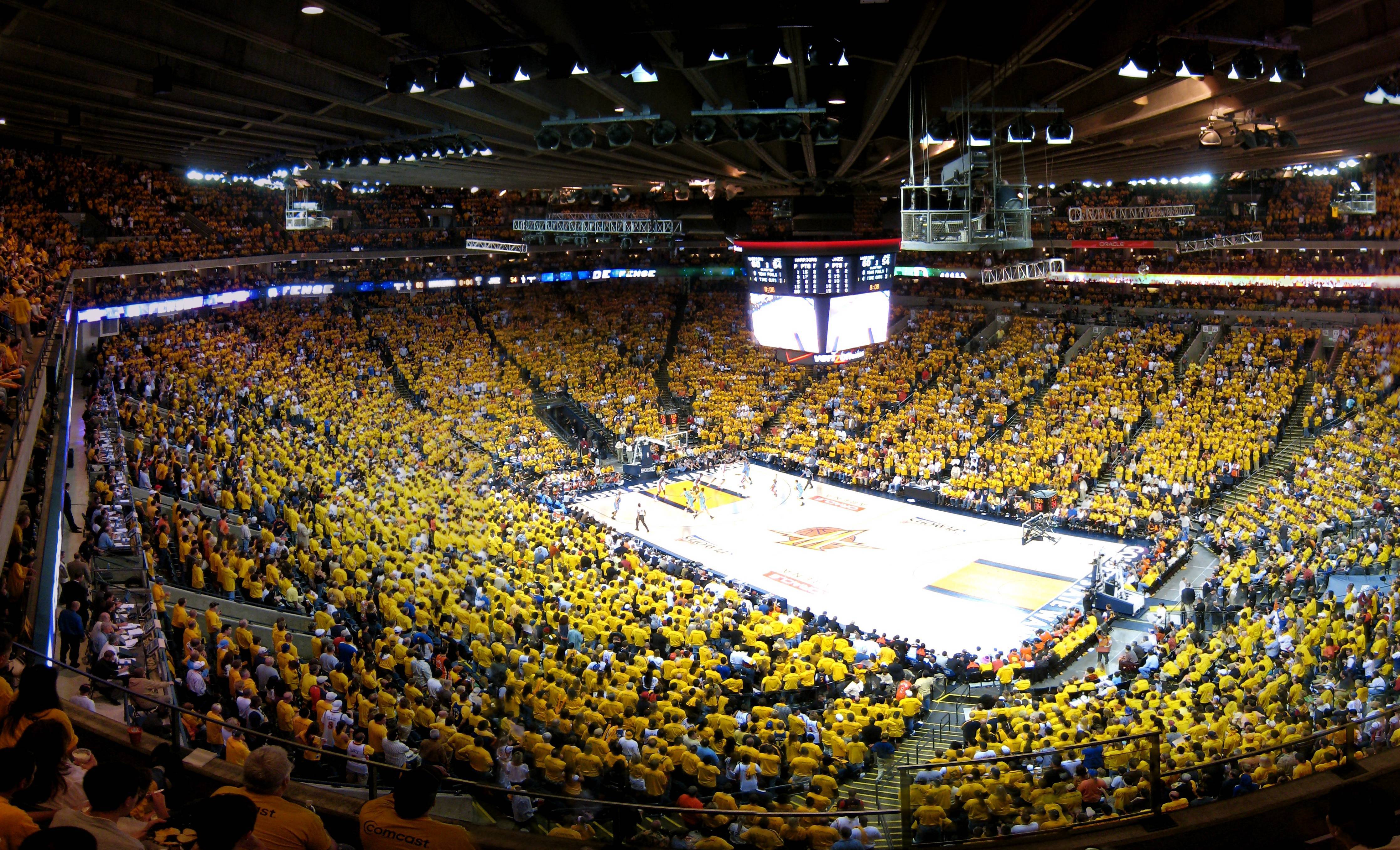 Golden State Warriors Oracle Arena Sold out NBA Playoffs