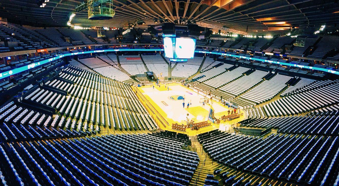 Oracle Arena before a Warriors Whiteout game. Golden State