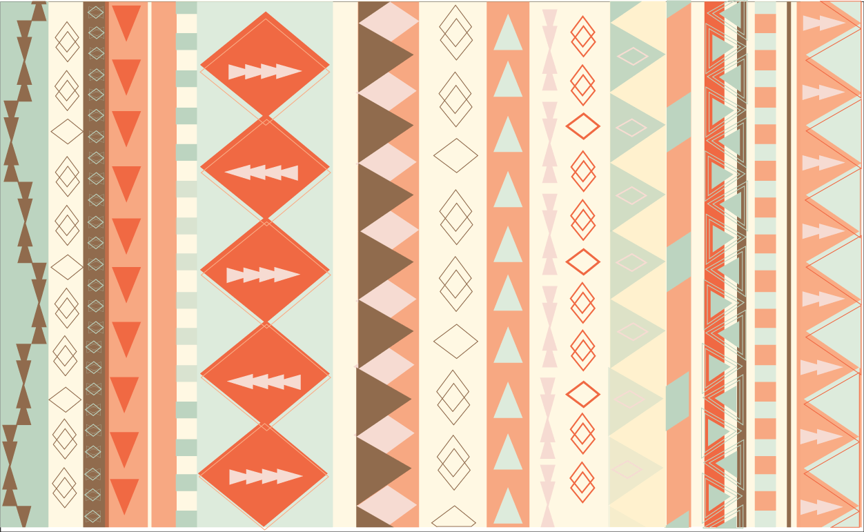 tribal print background colourful
