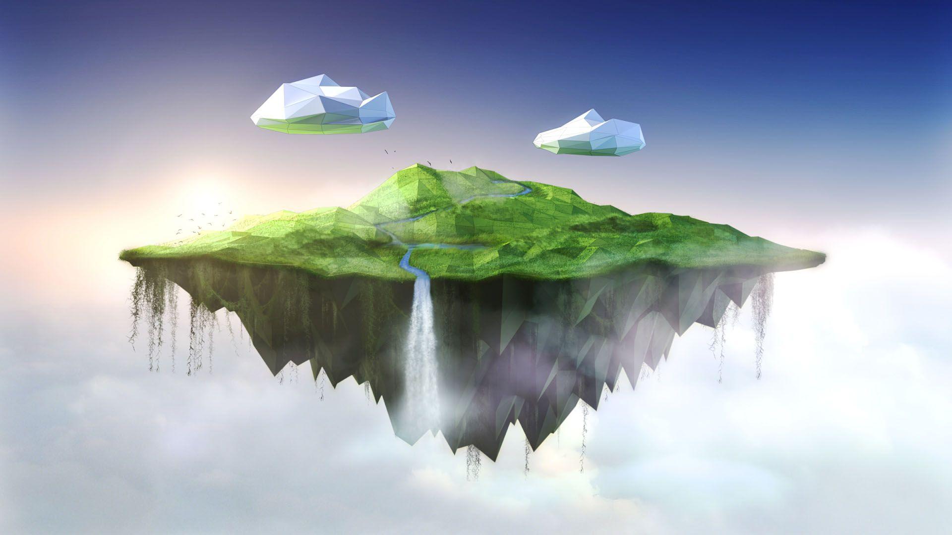 Top HD Floating Island Wallpaper. Misc HD.13 KB