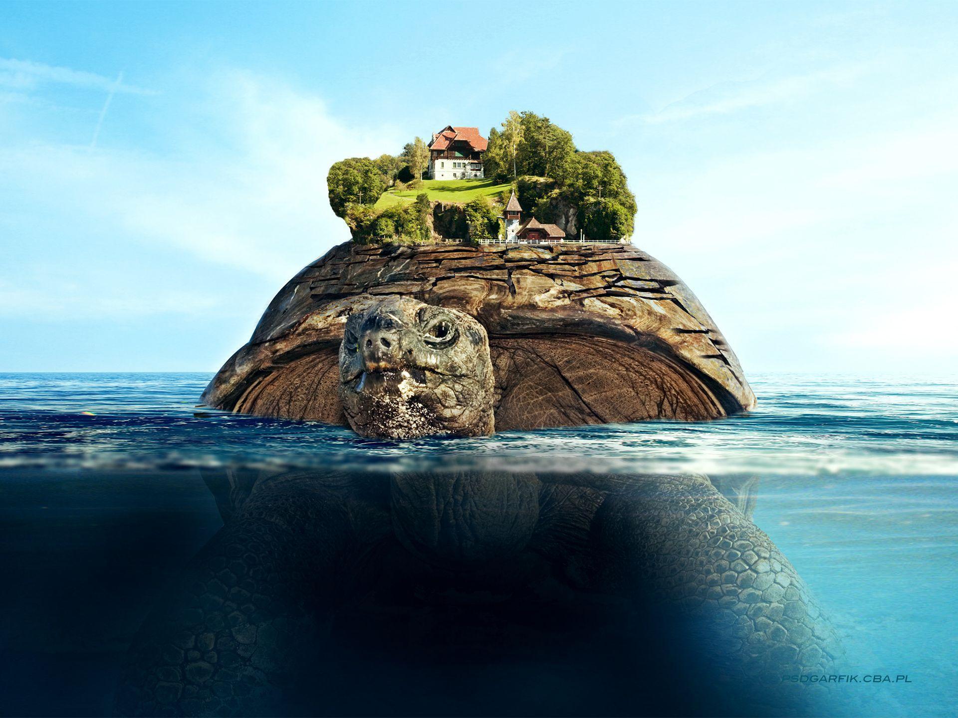 Floating island wallpaper. Floating island