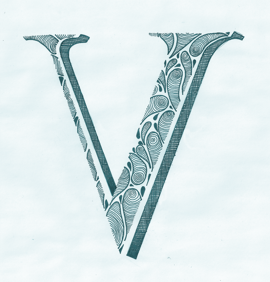 Today is brought to you by the letter V. Cool Illustrations