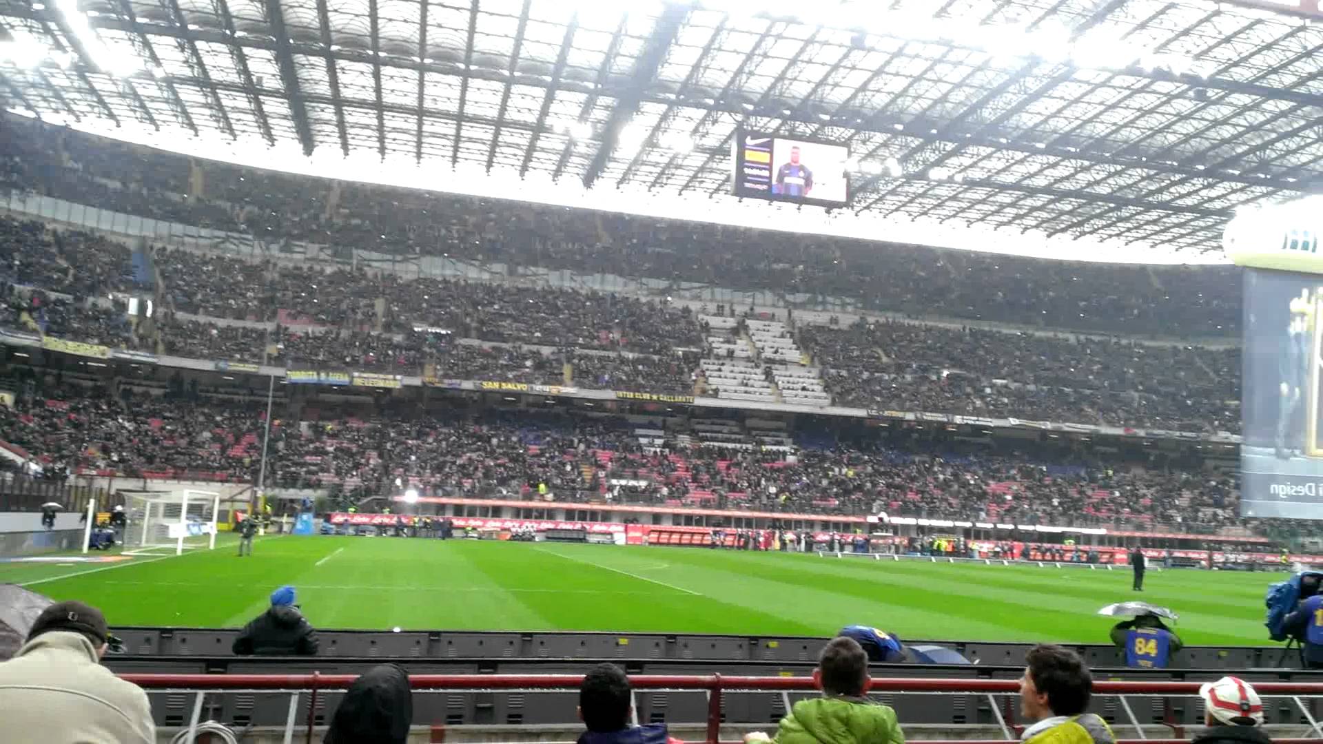 Inter, 30 maart San Siro pre match atmosphere