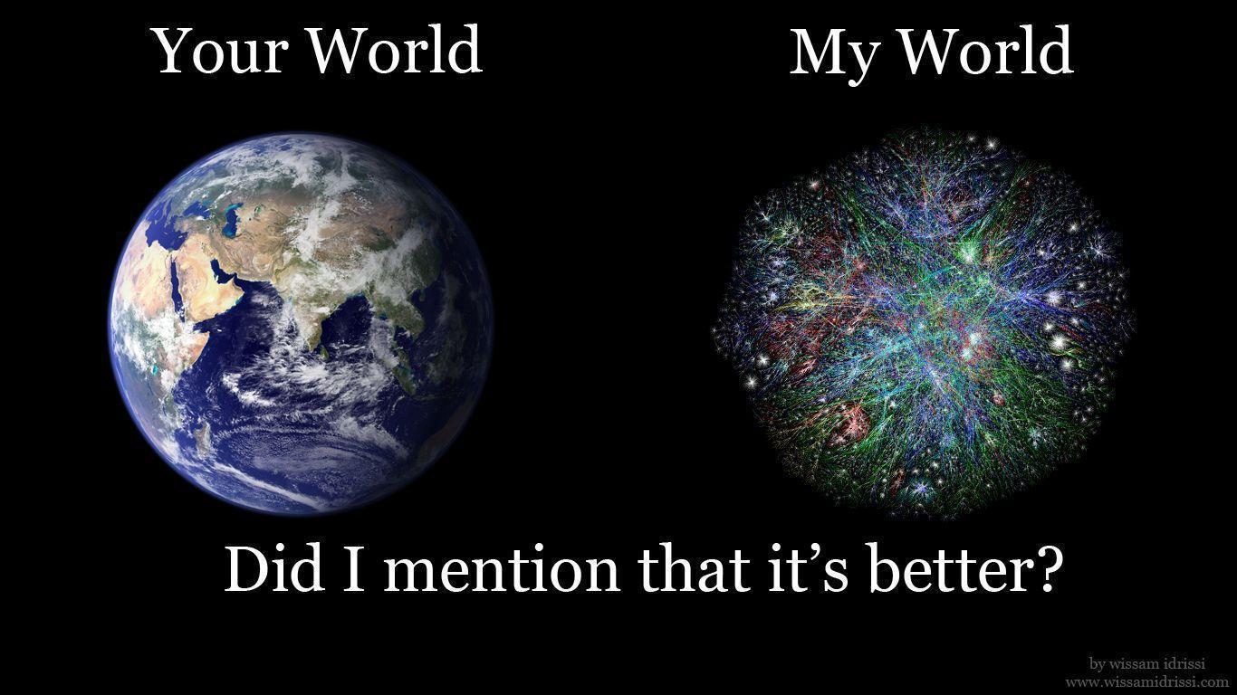 Internet VS Earth Wallpaper • TOXIGON