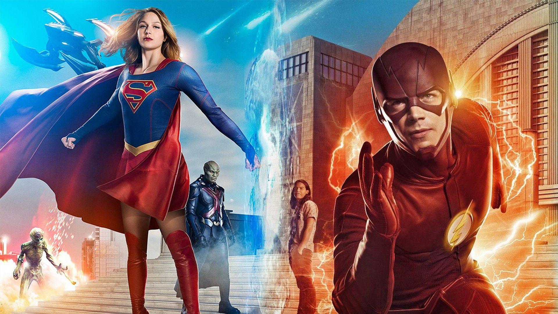Wallpaper DC Universe, Supergirl, Flash, Arrow, Legends of Tomorrow