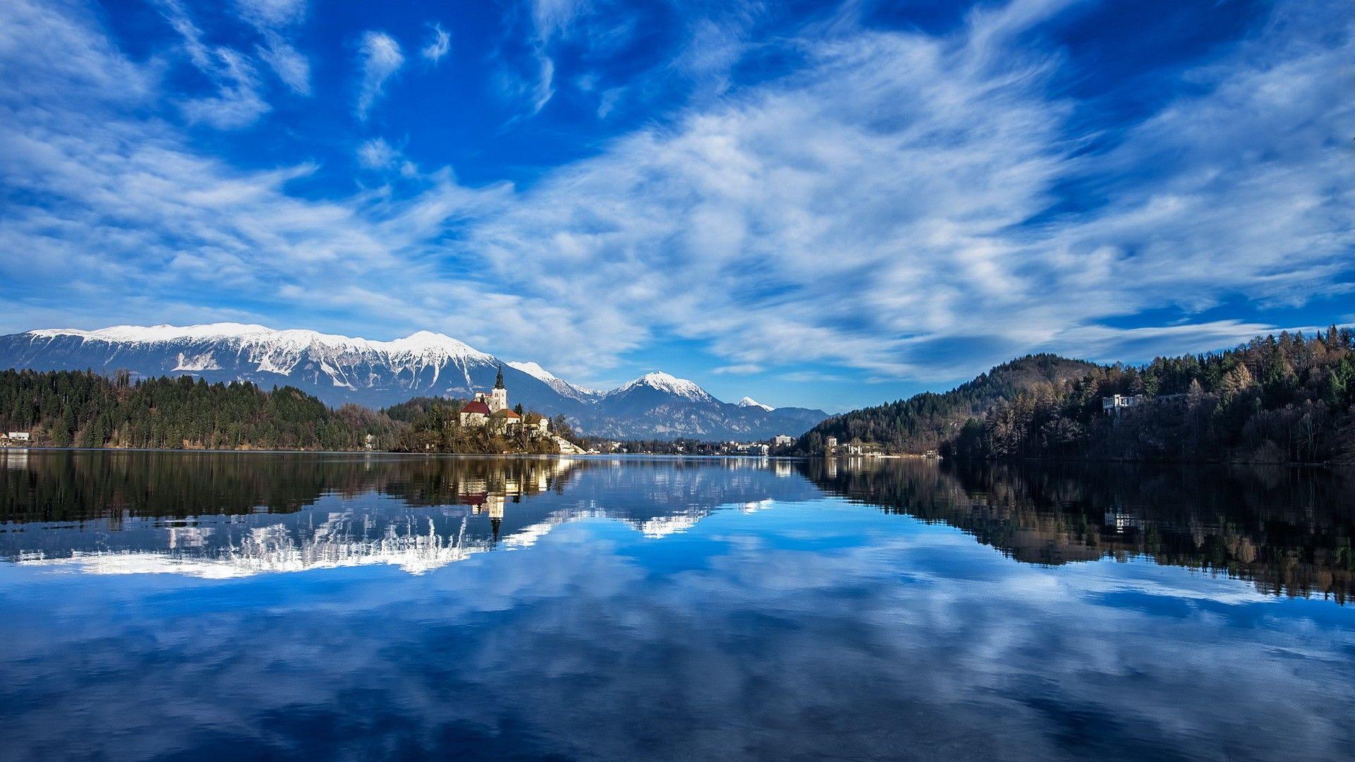 Bled Tag wallpaper: Slovenia Nature Sea Church Bled HD Picture
