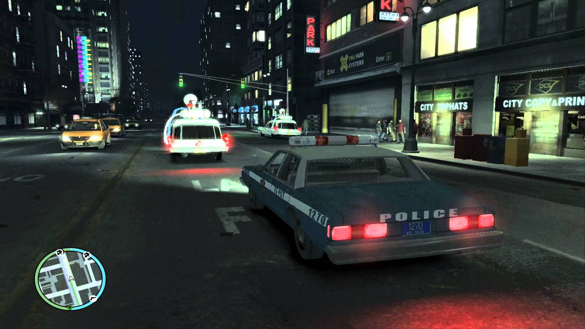 TRIBUTE Ghostbusters In GTA IV Using Ecto 1 HD