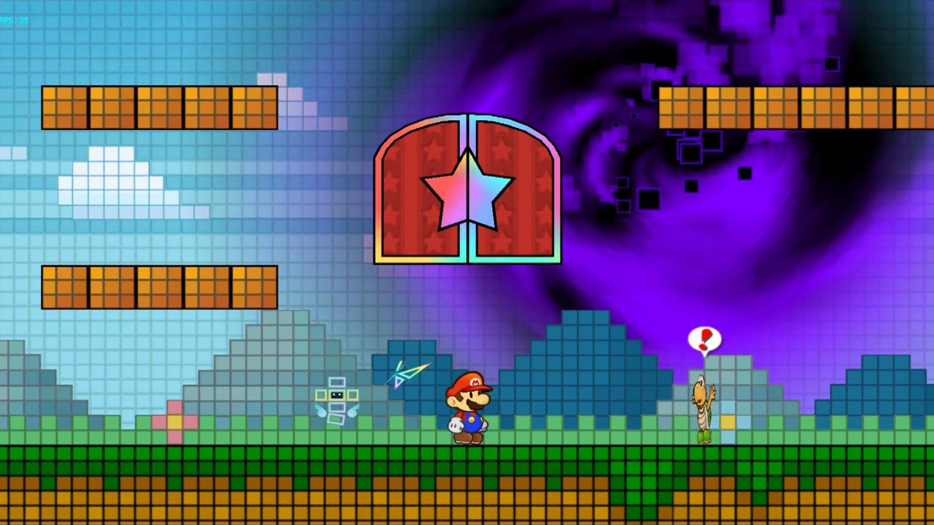 Super Paper Mario On Dolphin Wii GC Emulator (1080p HD) Full Speed