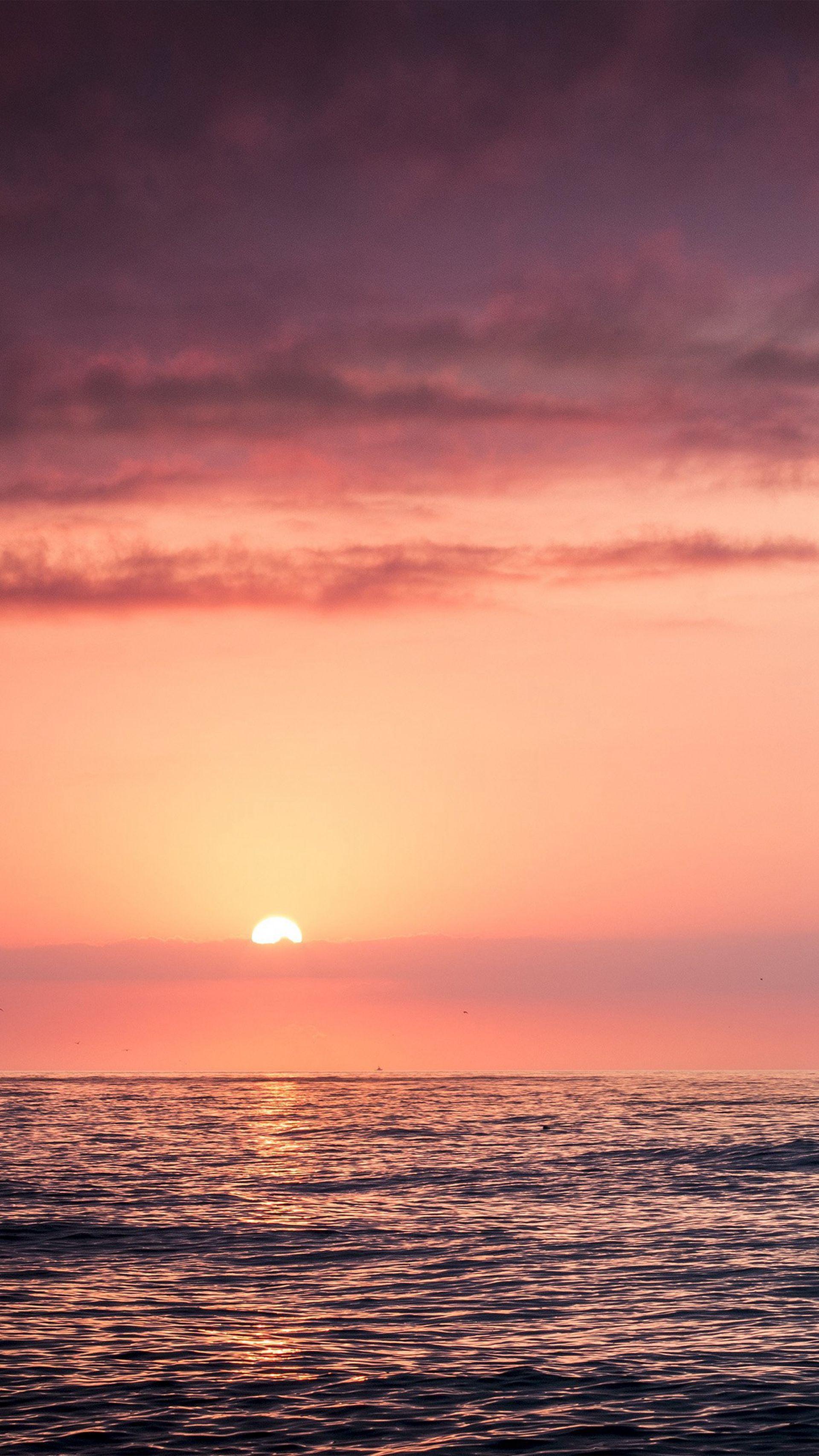 Sunset Sea Beach Sky Red #iPhone #plus #wallpaper. iPhone 6