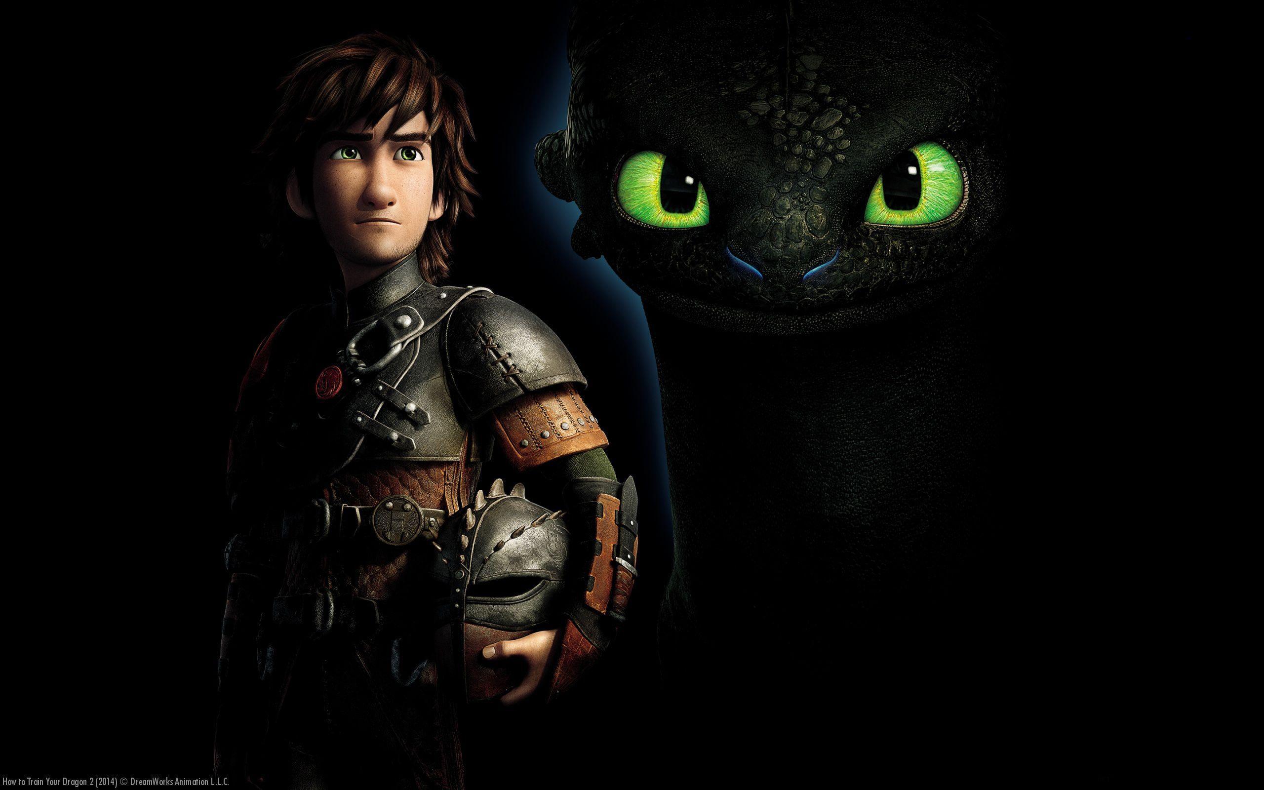 a boy and a dragon from animated movie "how to train your dragon"
