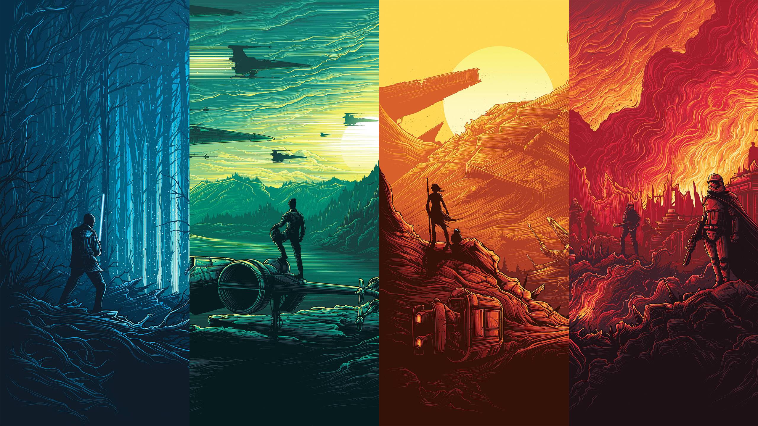 Star Wars: Force Awakens Posters [2560x1440]