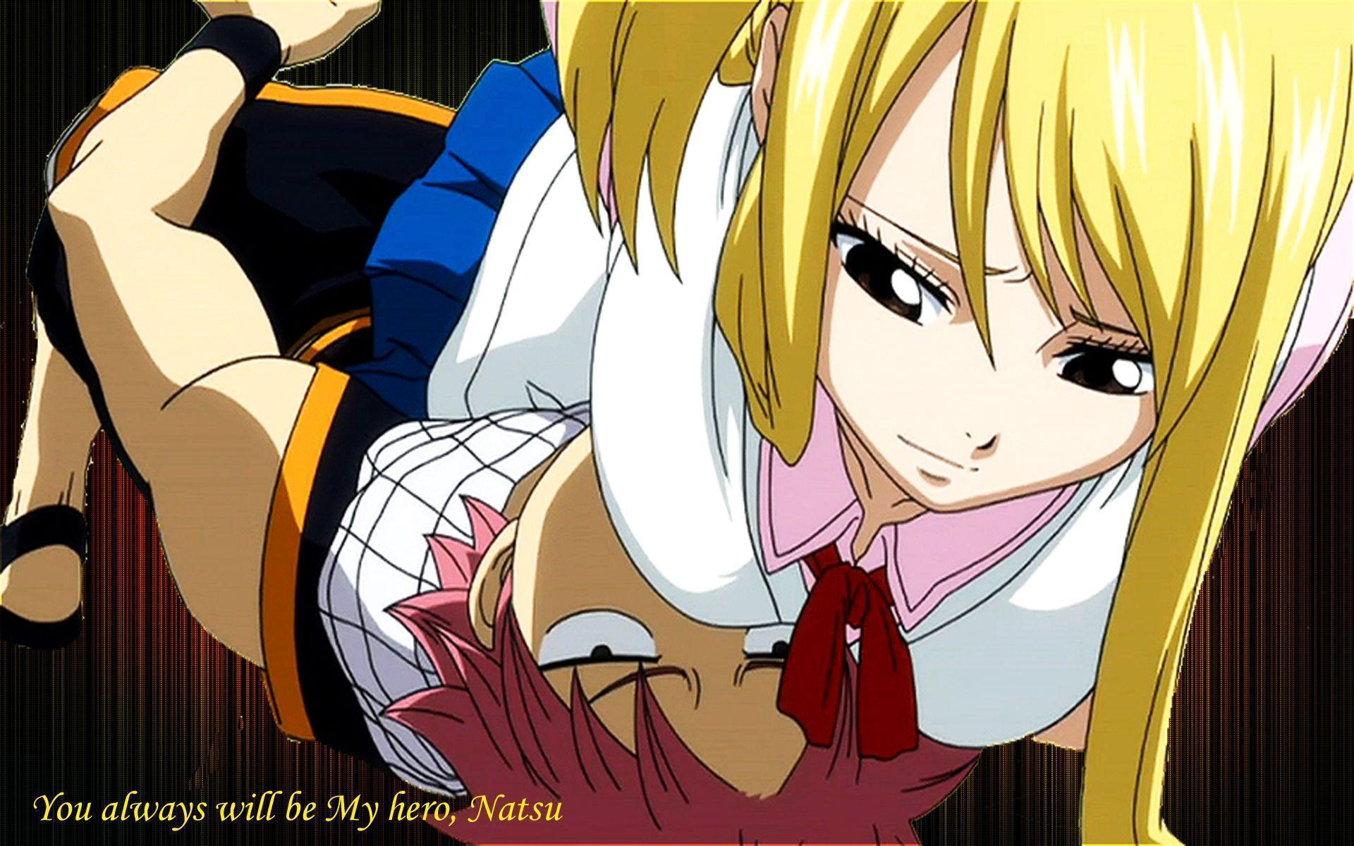 Lucy and Natsu Wallpaper