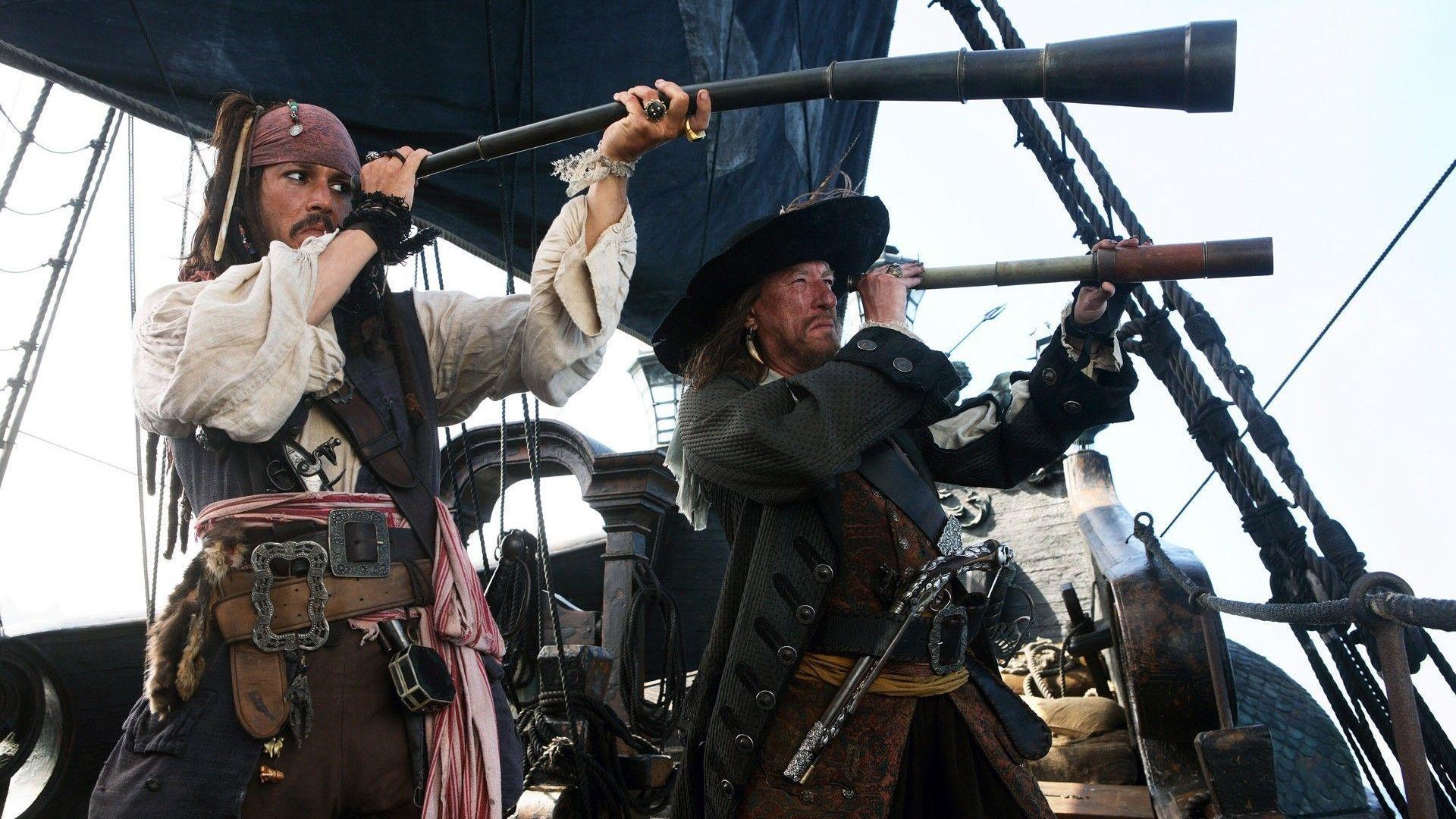 Captain Hector Barbossa Jack Sparrow Geoffrey Rush Johnny Depp