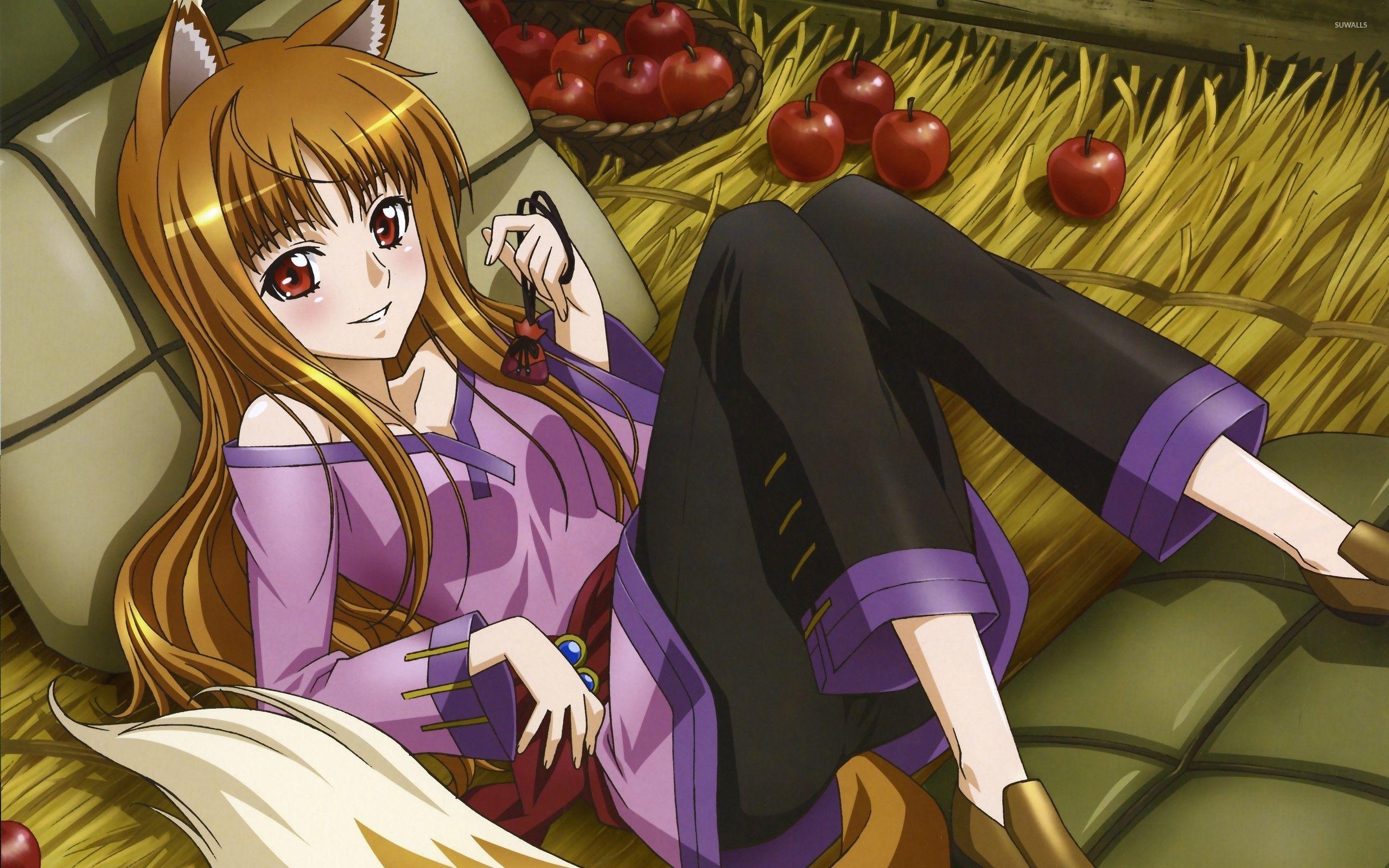 Holo in Spice and Wolf wallpaper wallpaper