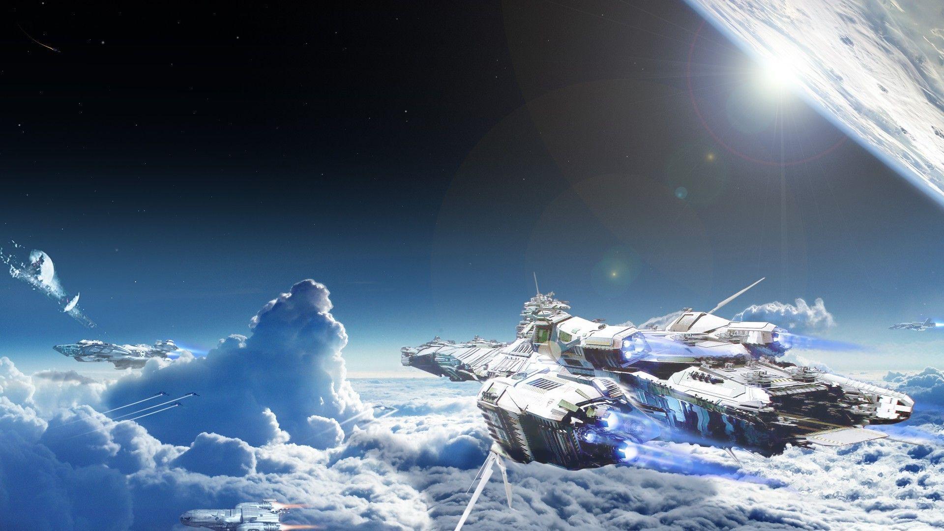 space, Spaceship, Dreadnought, Star Citizen Wallpaper HD