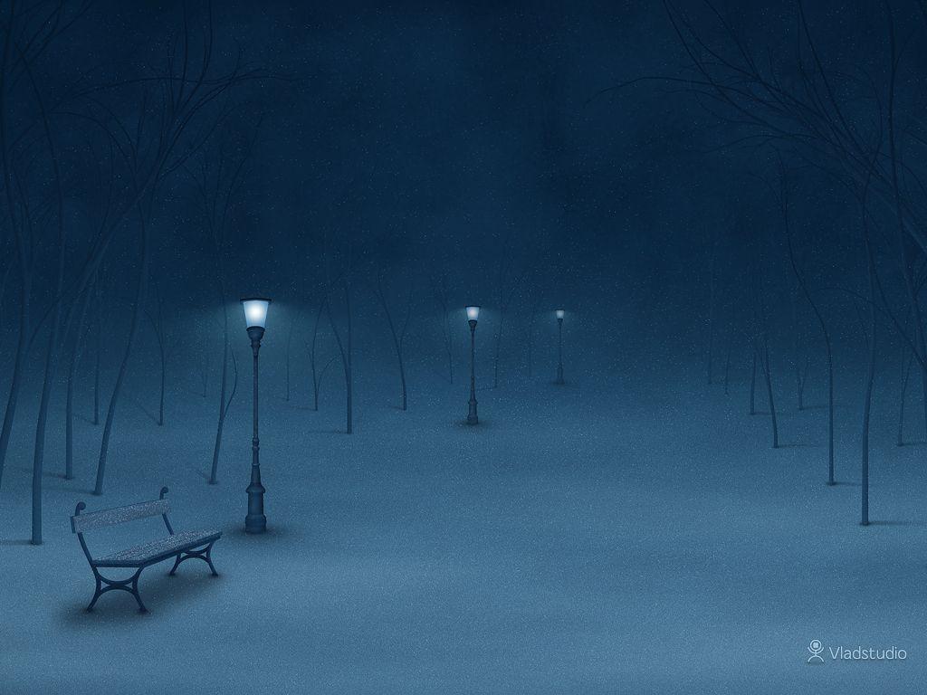 Quiet Night · Desktop wallpaper · Vladstudio