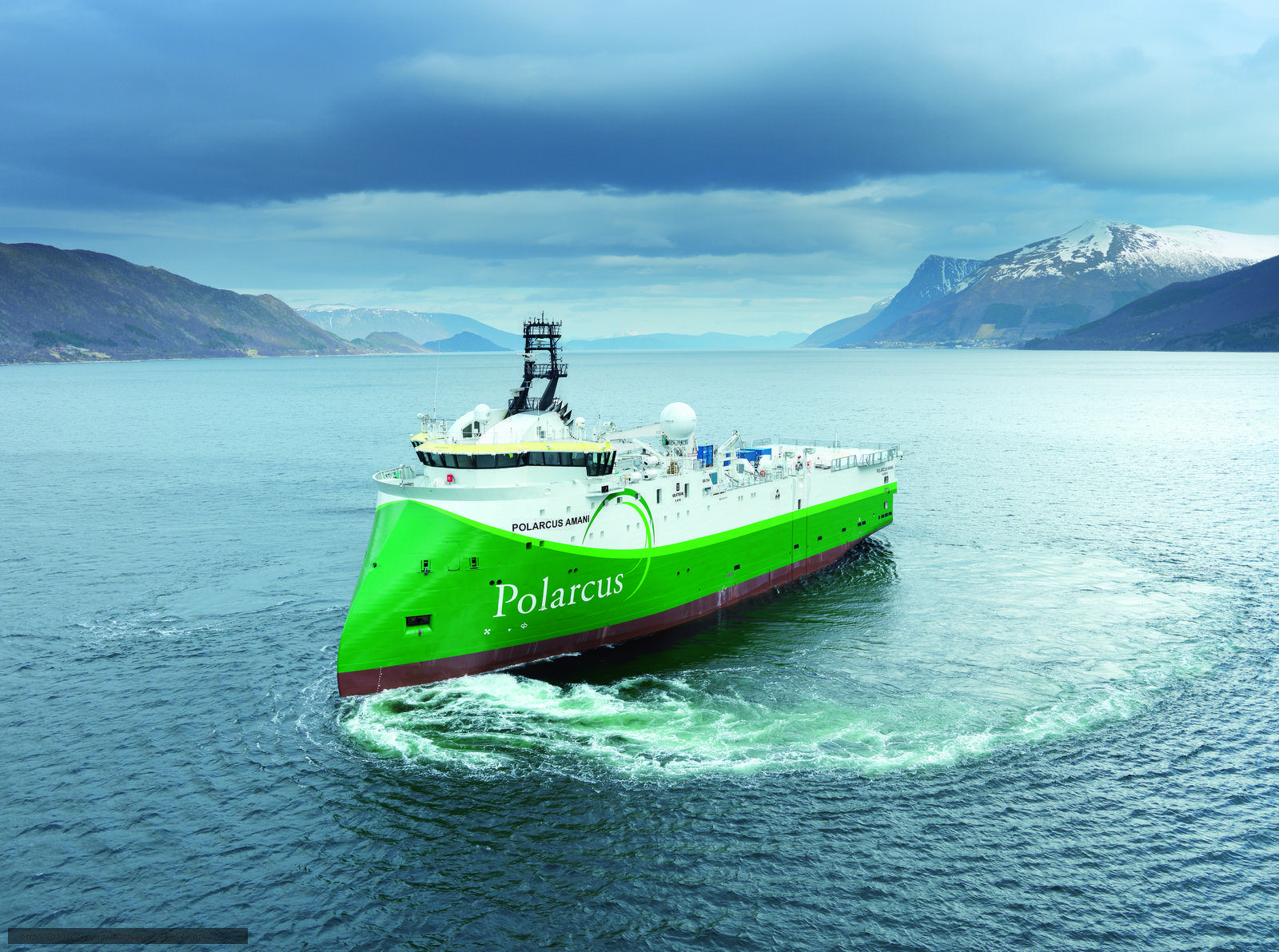 Download wallpaper Polarcus Amani, replenishment ship, offshore