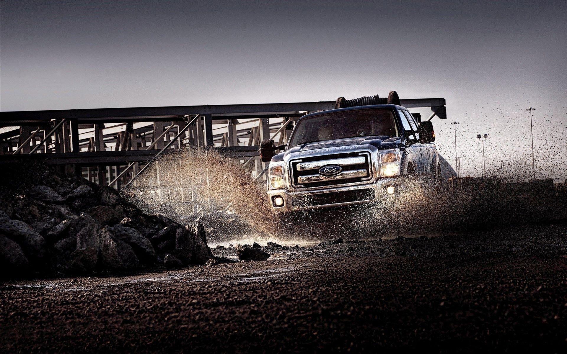 Wallpaper Ford Super Duty, Ford, pickup, dirt desktop wallpaper Cars GoodWP.com