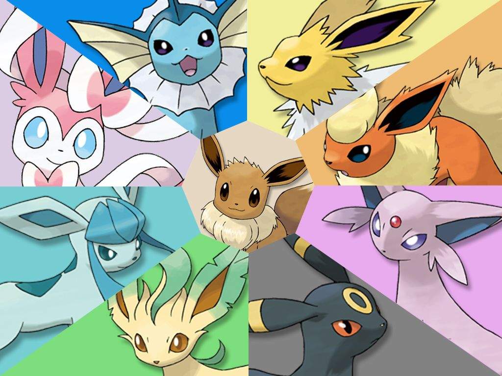 Shiny Eeveelution Collection Wallpaper by RebeccaAlexa on