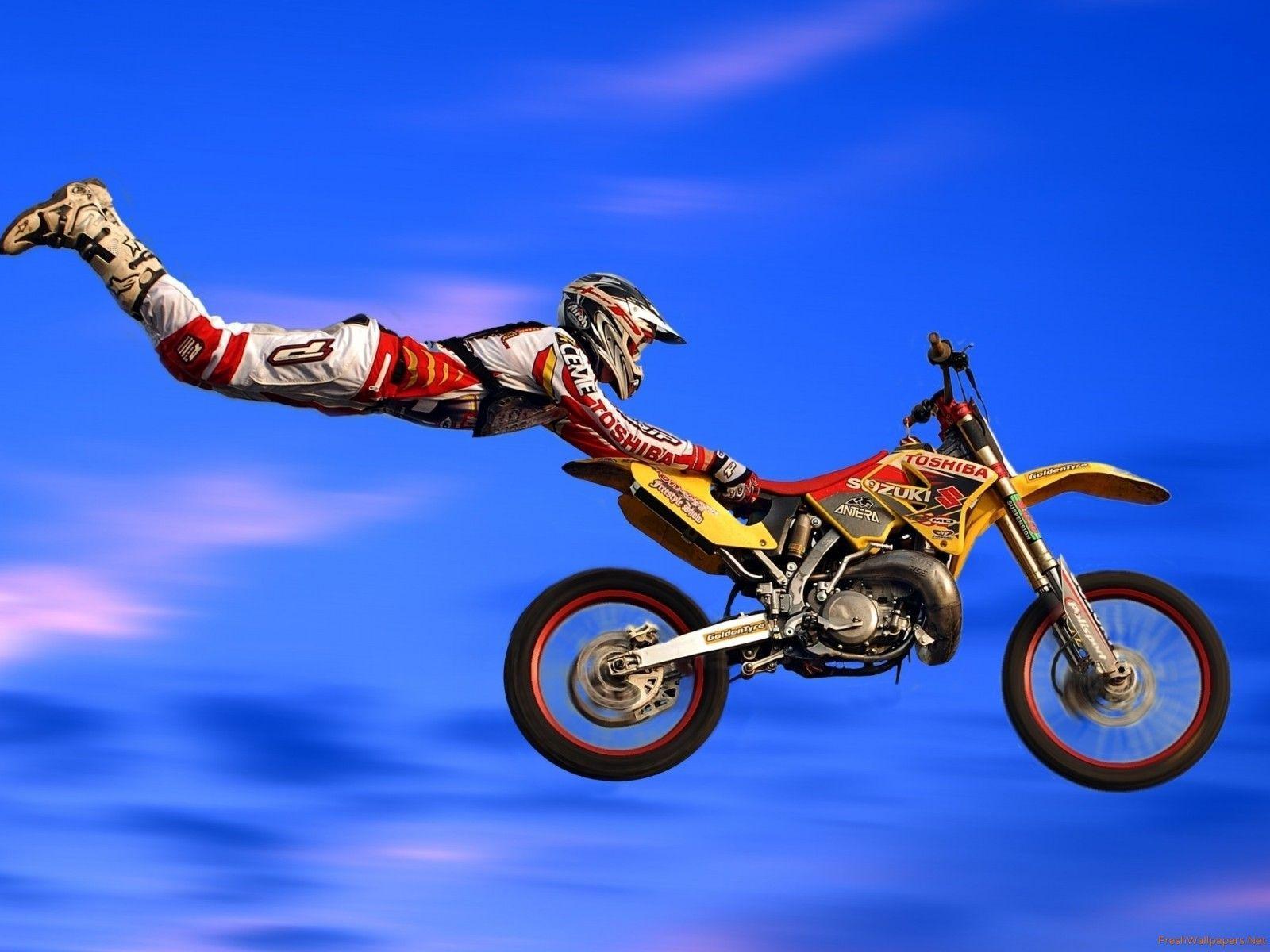 Motocross X Games Superman Jump Wallpaper