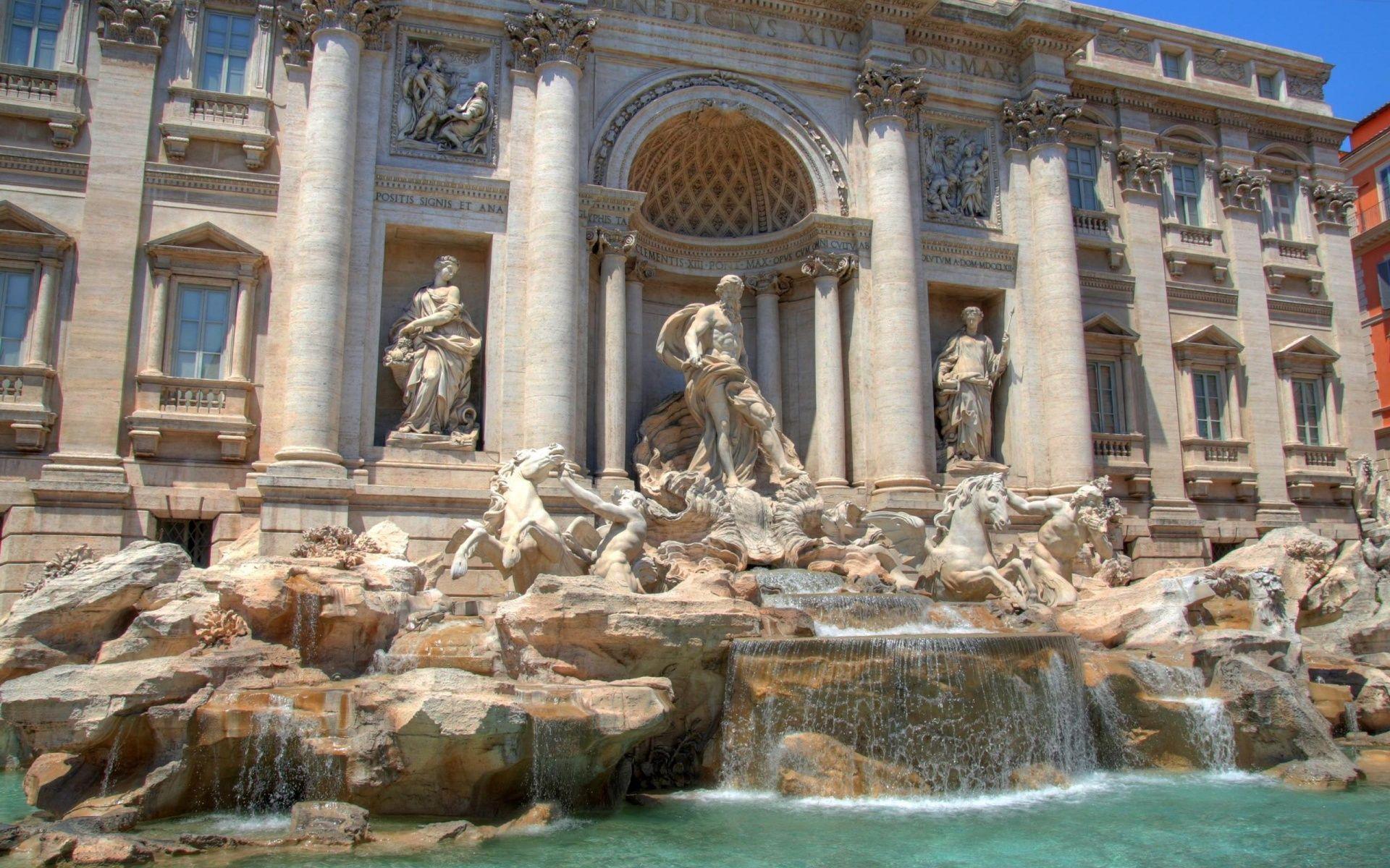 Famous Fountains in the World Wallpaper