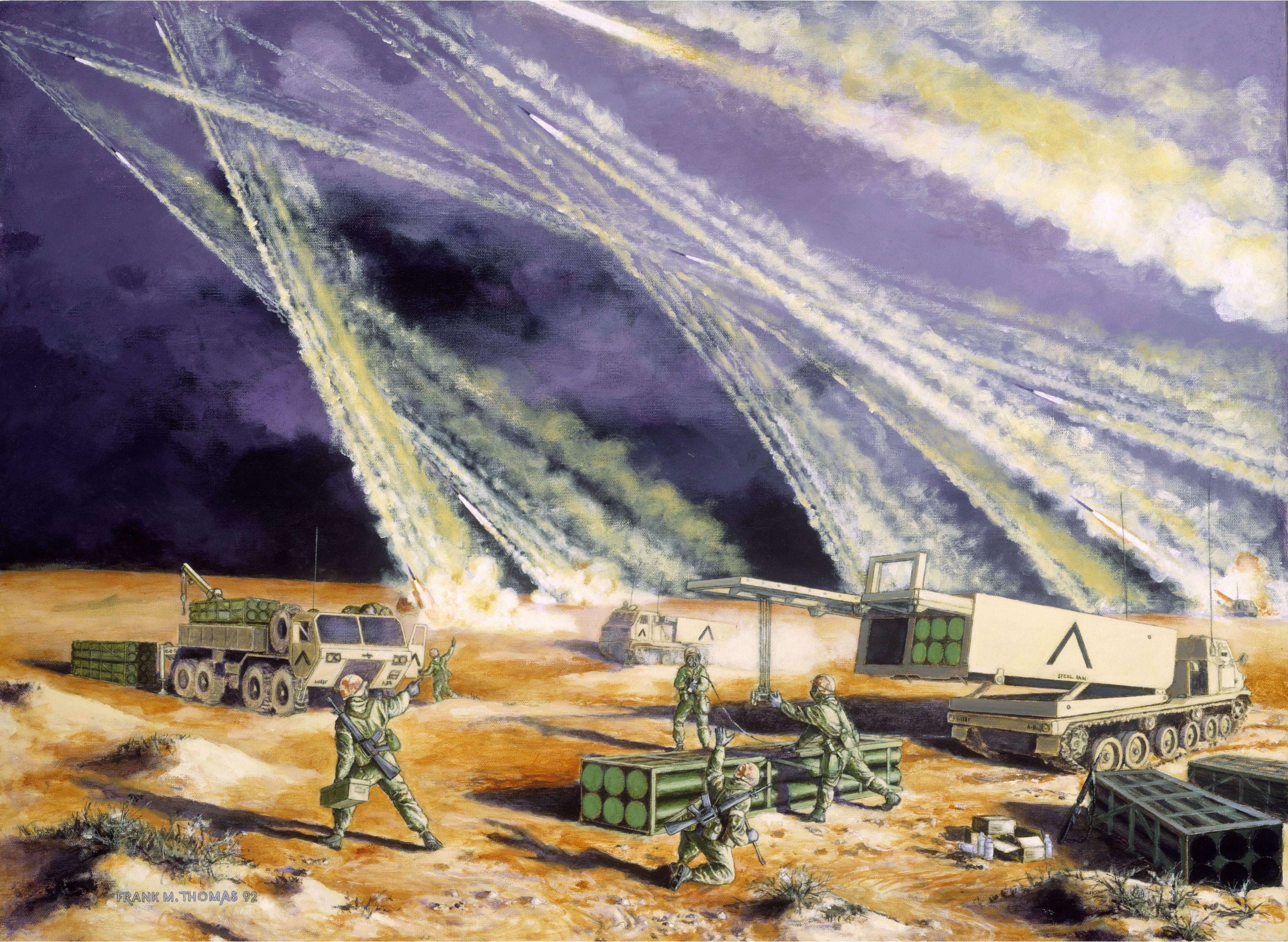 Missile launchers Painting Art Army 4043x2958