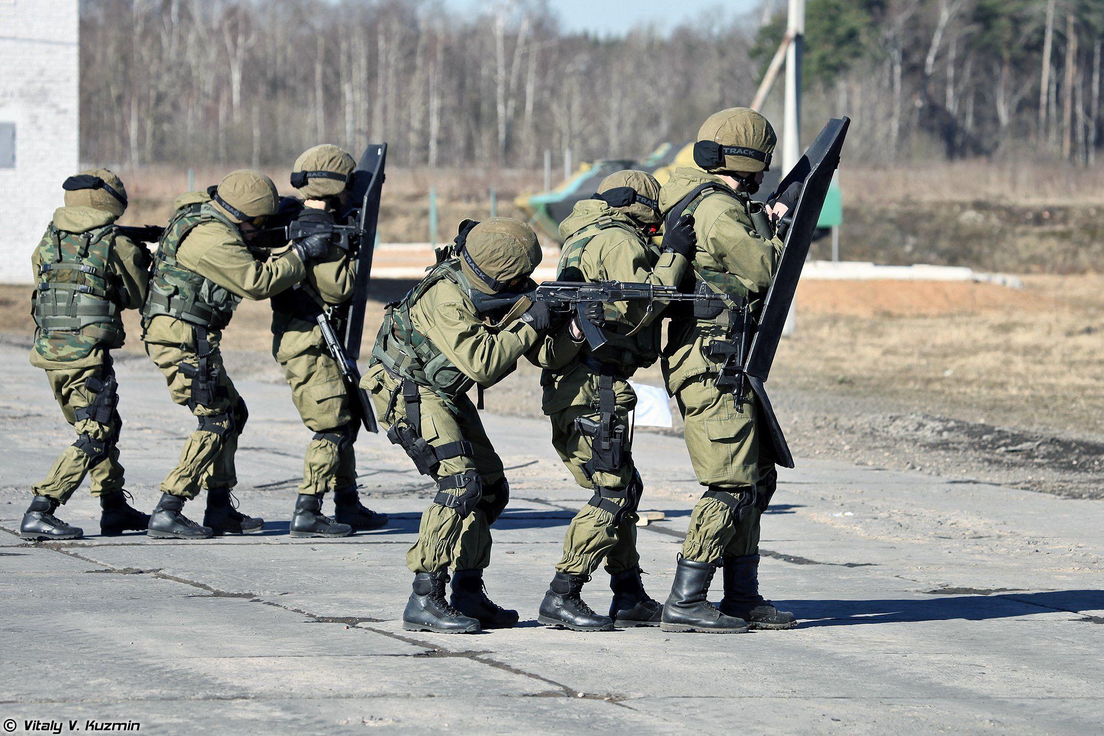 33rd Special Purpose unit Peresvet russian police troops special