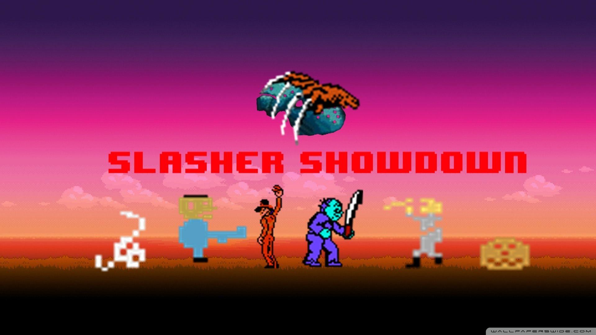 Slasher Showdown Freddy vs. Jason vs. Leatherface vs. Michael ❤ 4K