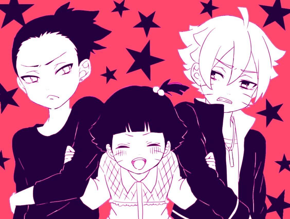 Himawari uzumaki Boruto Uzumaki Shikadai Nara. Naruto