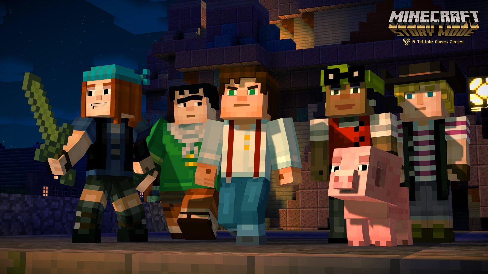 Minecraft story mode кто озвучивал