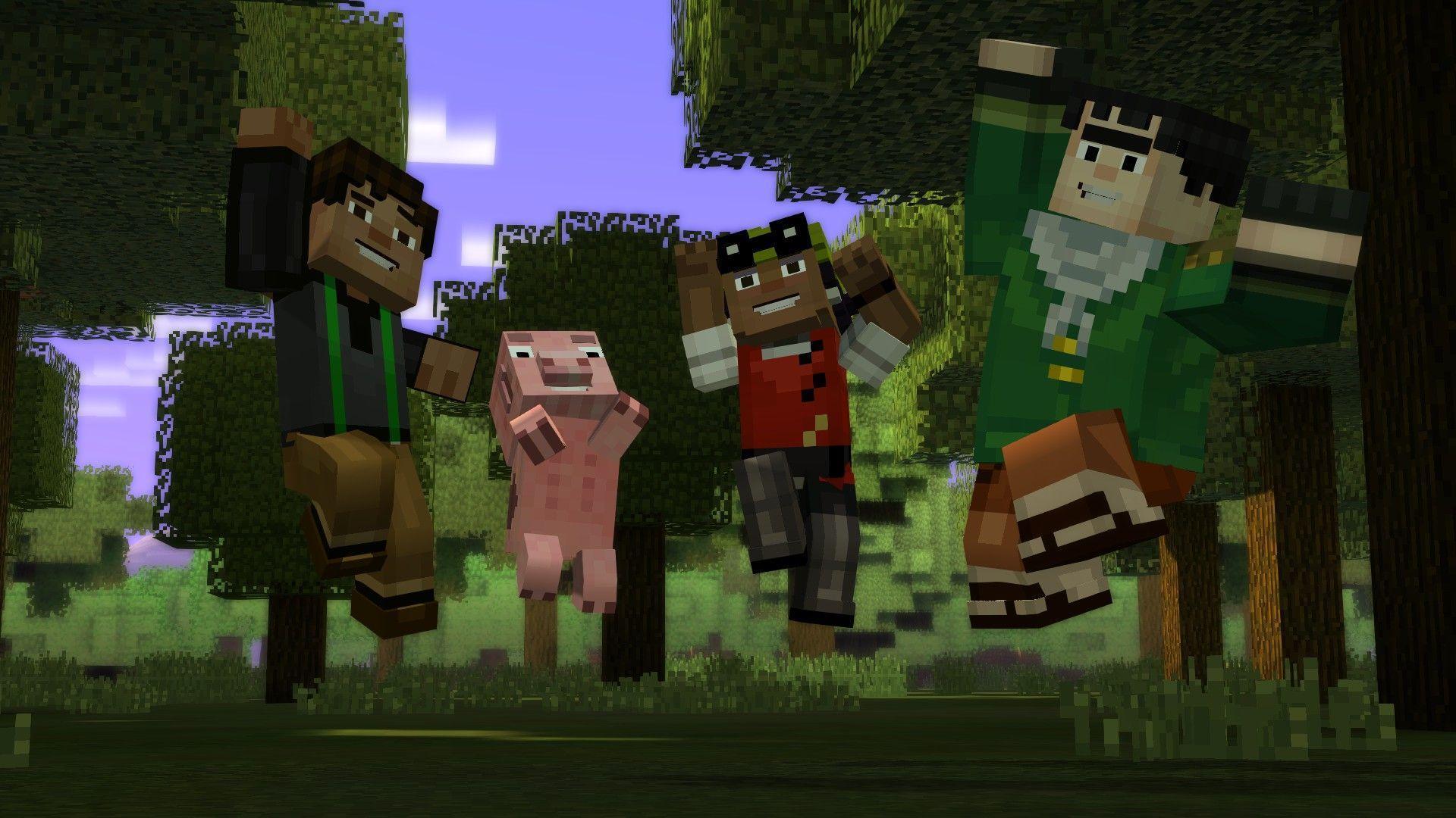 Full HD Minecraft Story Mode Wallpaper. Full HD Picture